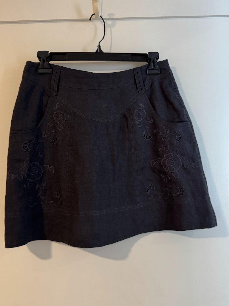 Lovaan Nina Linen Mini Skirt — image 4 of 4